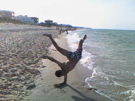 moi dans la plage